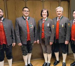 v.l.n.r. Roman Baumgartner, Jörg Petritsch, Brigitte Nutz, Rudolf Goldgruber, Stefan Kompöck